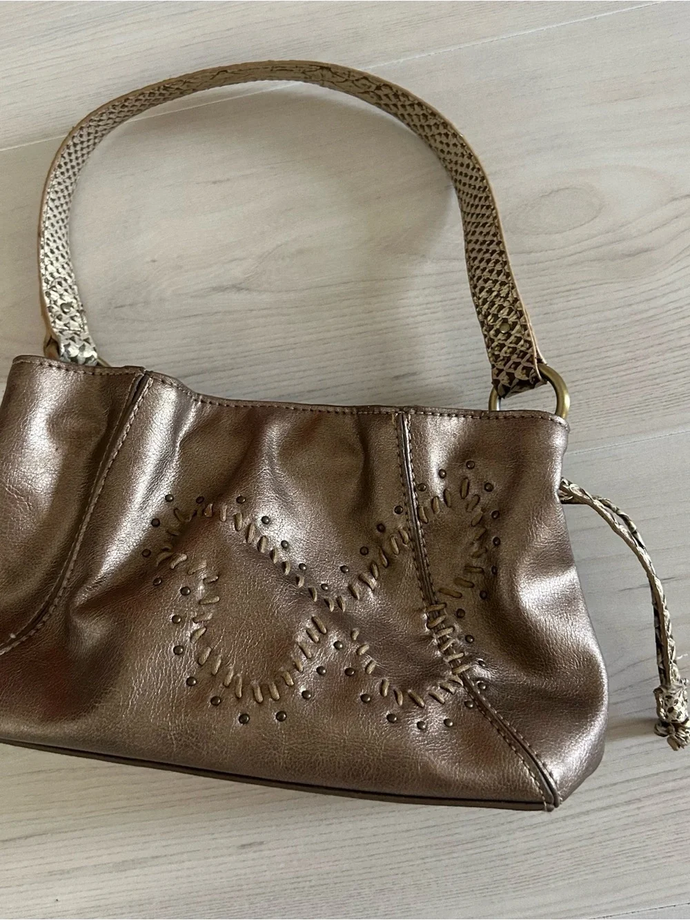 liz claiborne embroidered butterfly mini bag